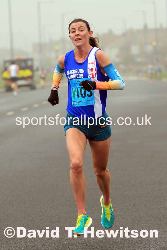 Senior womens 6 Stage 2023 Northern Mens 12 stage and Womens 6 Stage Relays and Young Athletes, Redcar. Photo: David T. Hewitson/Sports for All Pics